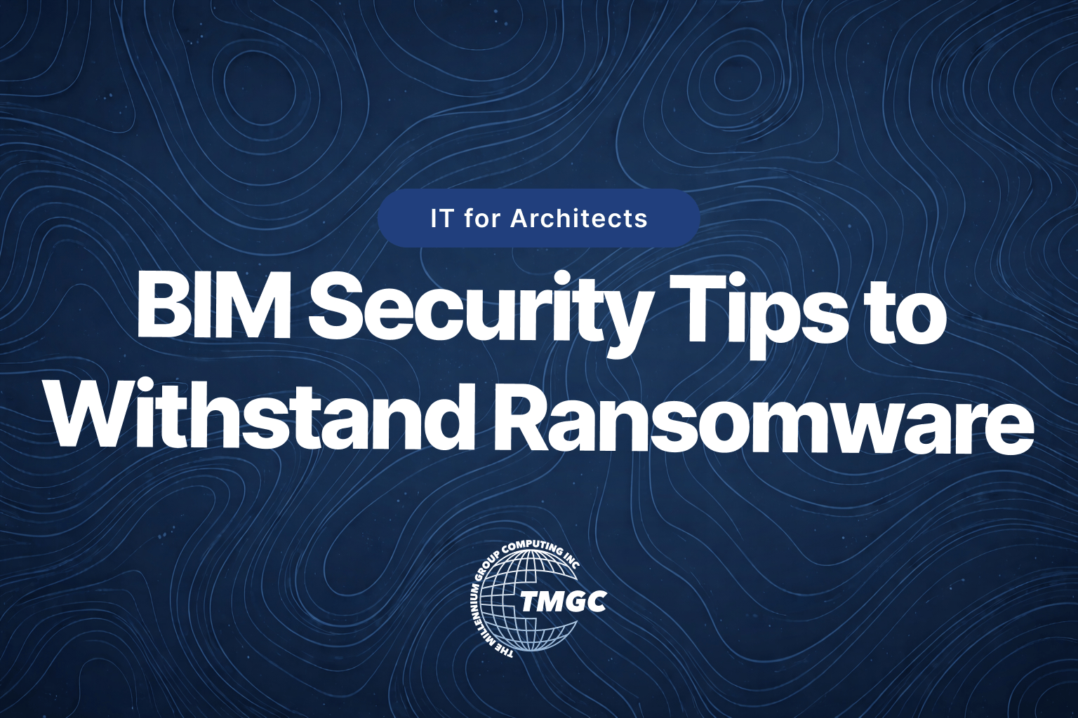 BIM security on dark blue background